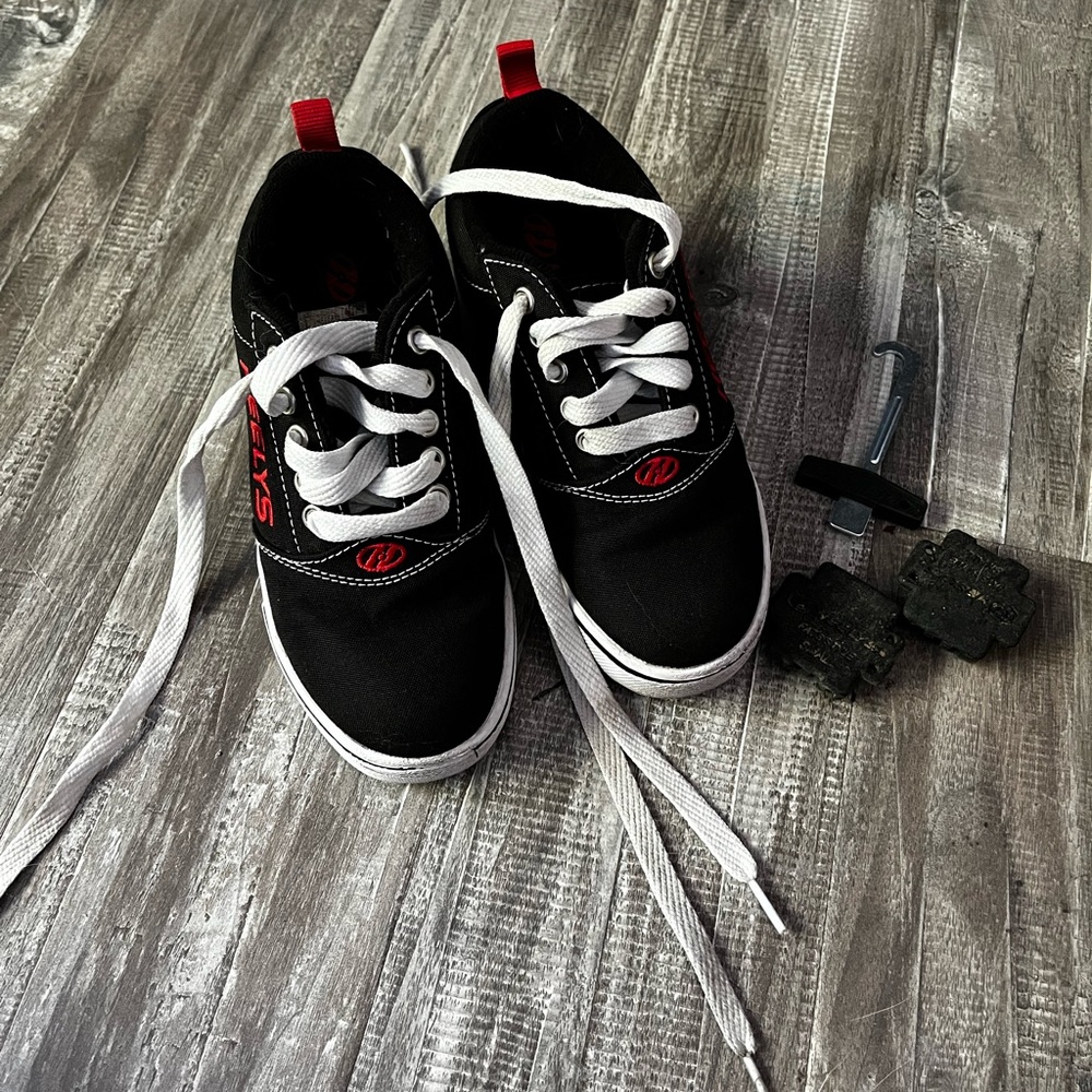 Black and white heelys